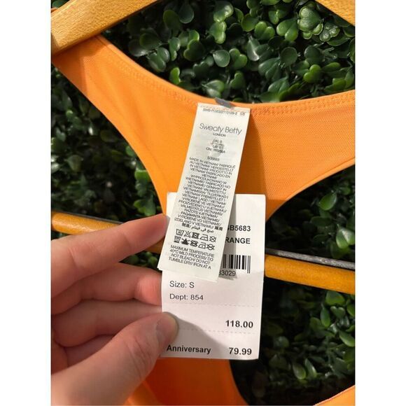 NWT Sweaty Betty Women’s Power Workout Dress Orange size Small tennis pickleball - Picture 4 of 7